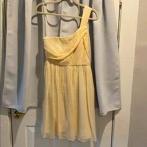 One shoulder jcrew NWT cream dress size 6